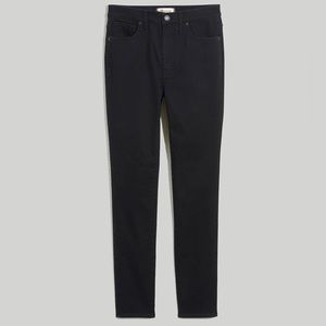 NWOT Madewell high rise 10” skinny Jean in black frost